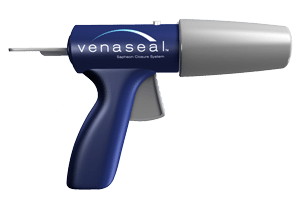 What is medical superglue VenaSeal? Image of VenaSeal application gun